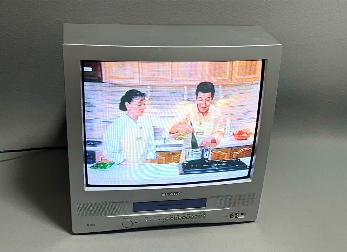 ビデオ再生可能 SHARP シャープ ブラウン菅テレビ カラーテレビ