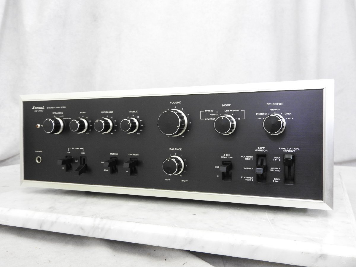 Sansui AU-7500 プリメインアンプ サンスイ 山水 ステレオアンプ AU-7500 SANSUI サンスイ プリメインアンプ 山水 Stereo the 公式通販