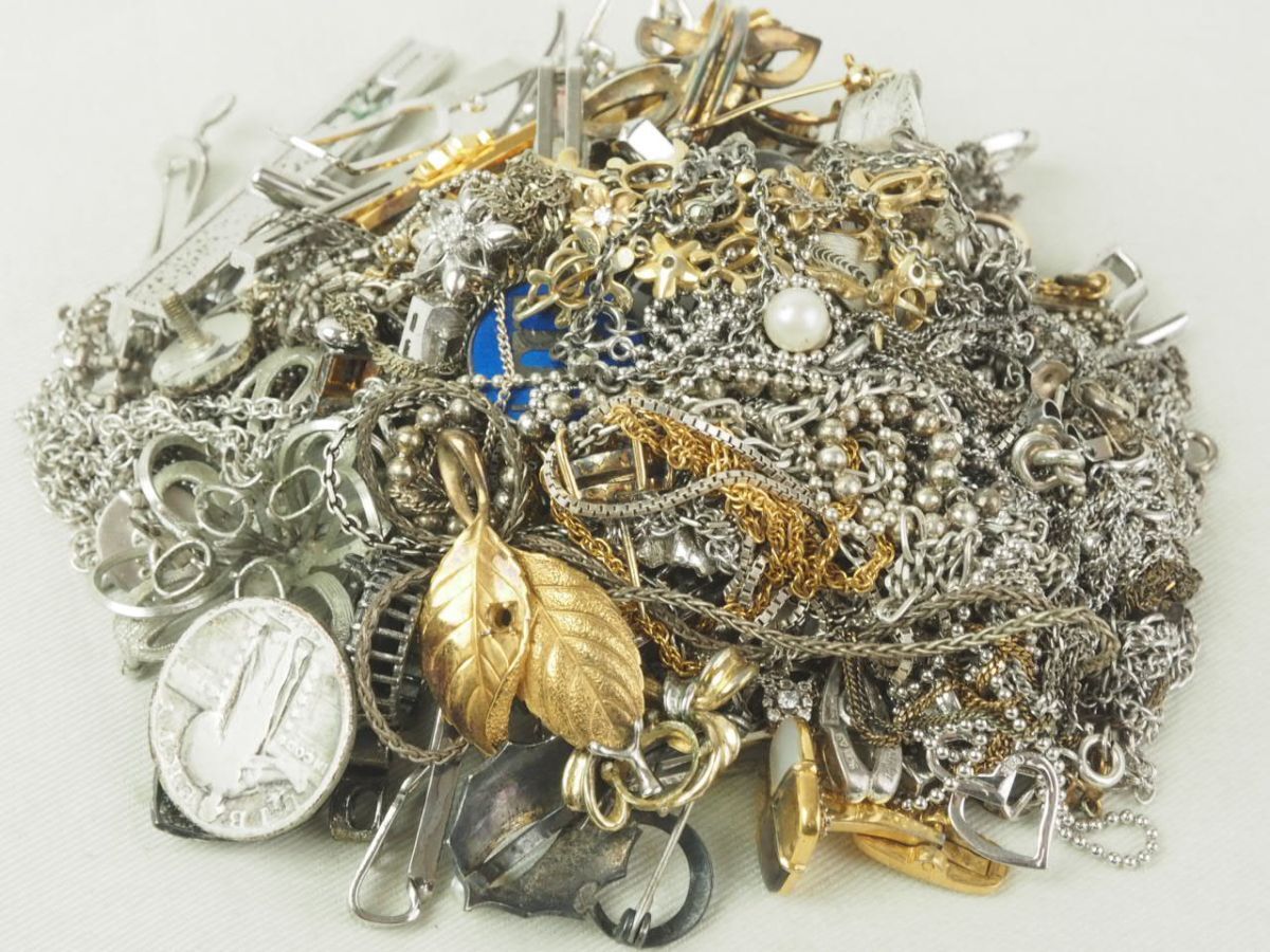銀 シルバー 地金 つぶし 潰し 950 925 SILVER まとめて 約410g 大量