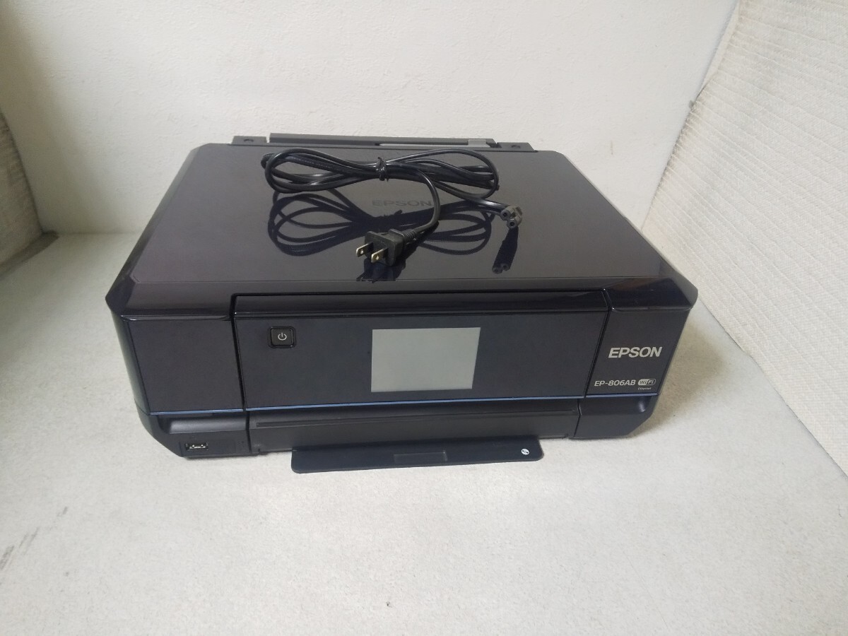 PC周辺機器 【ジャンク品】EPSON EP-806AB プリンター ブラック Wi-Fi接続