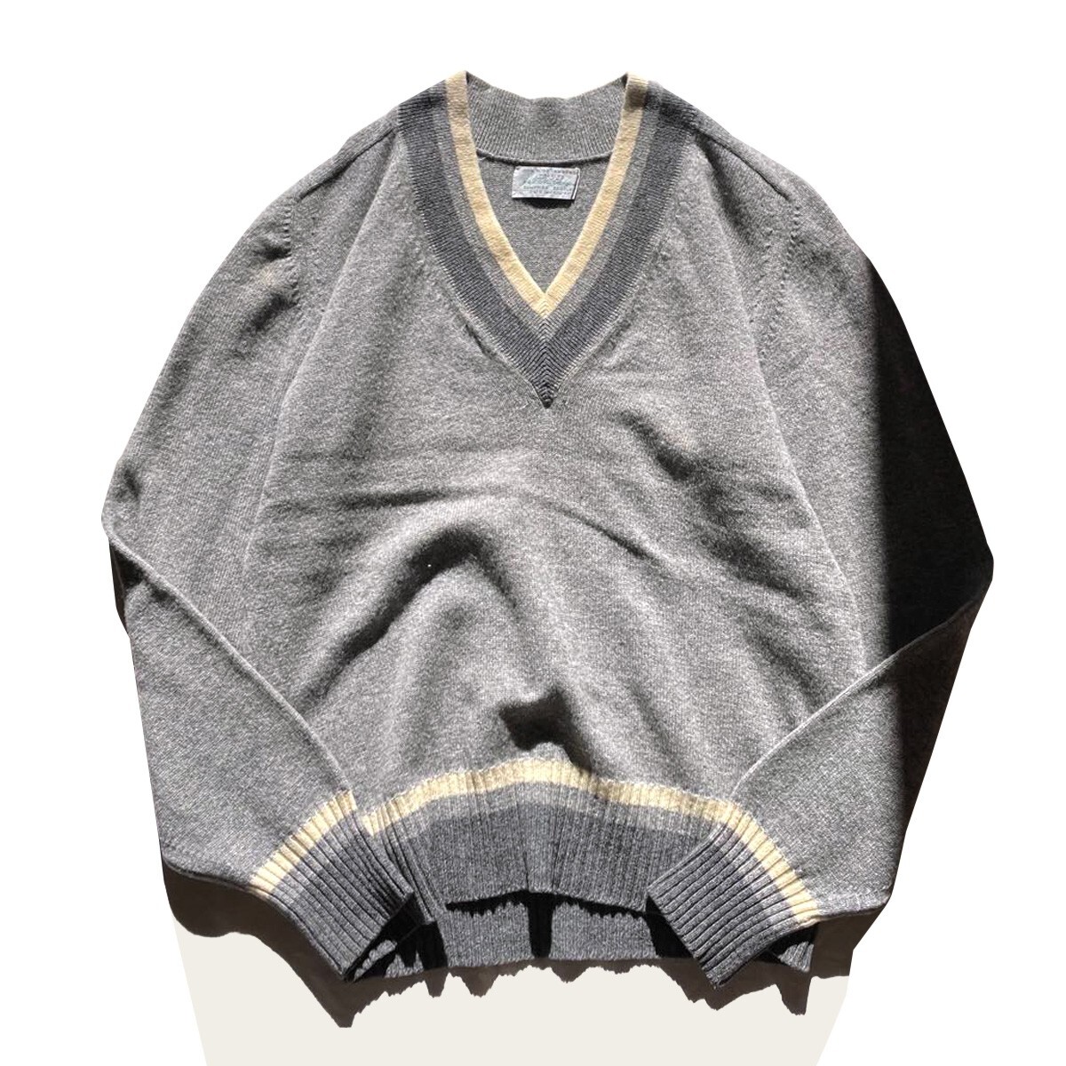 RACQUET CLUB カシミアニットセーター MADE IN SCOTLAND(Mサイズ 