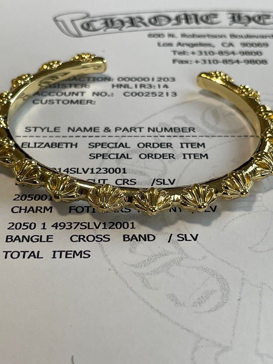 美品/クロムハーツ/Chrome hearts/クロス バンド バングル