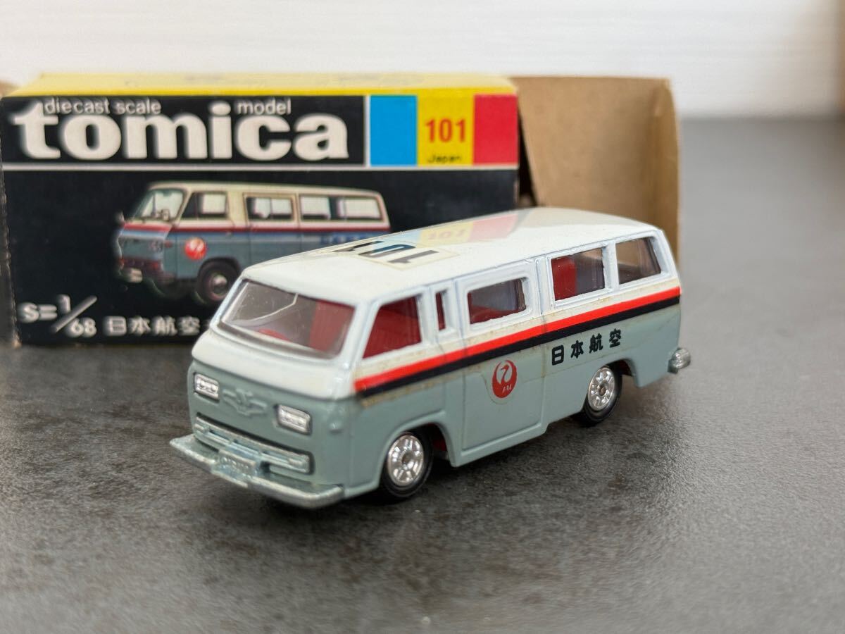 トミカ 日産 キャブオール 連絡車 日本航空 黒箱 no101(商用車、公用車
