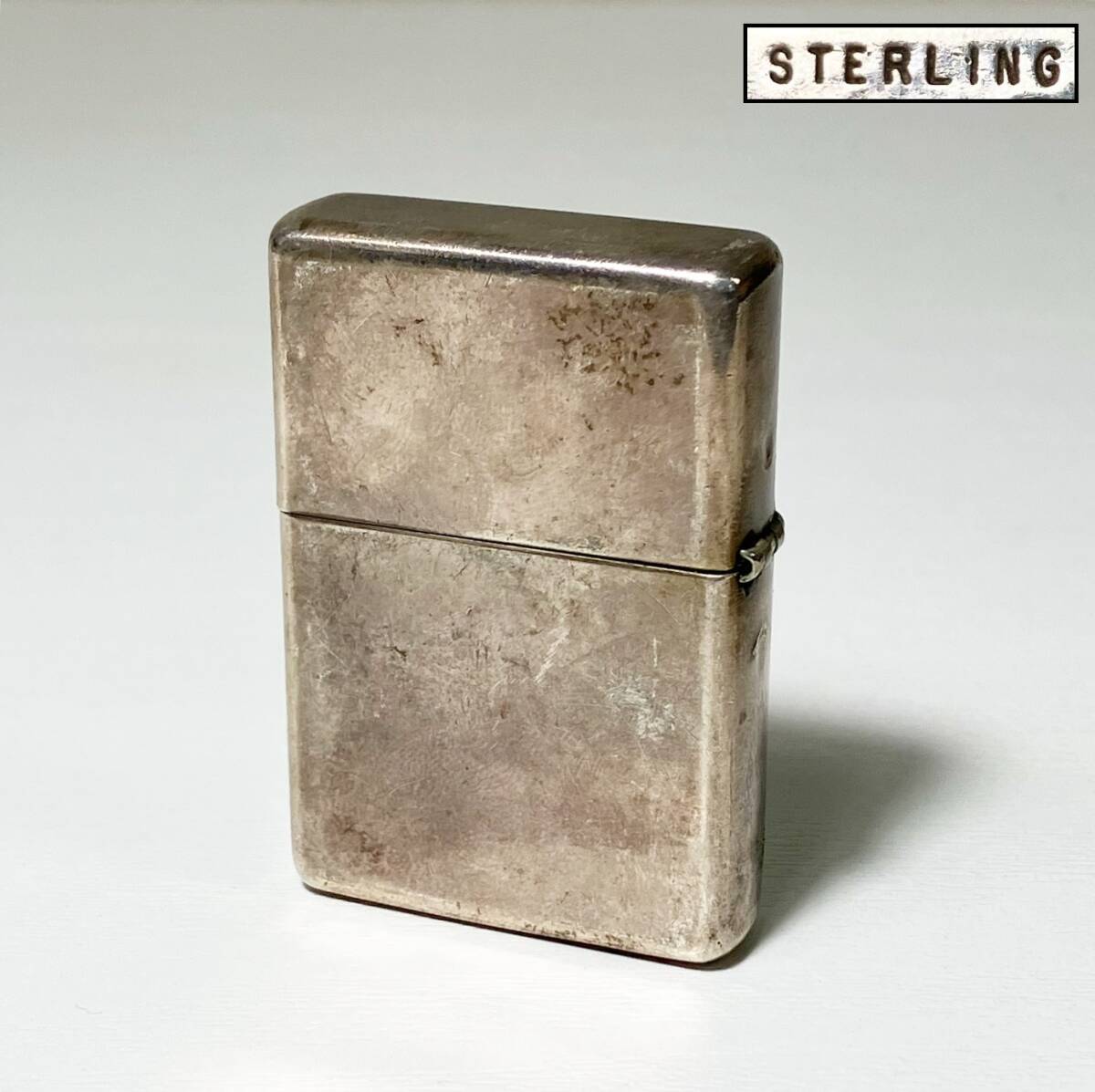 ZIPPO 喫煙具 ジッポ Zippo zippo 純銀 約45g 京都6☆ 箱 sterling 
