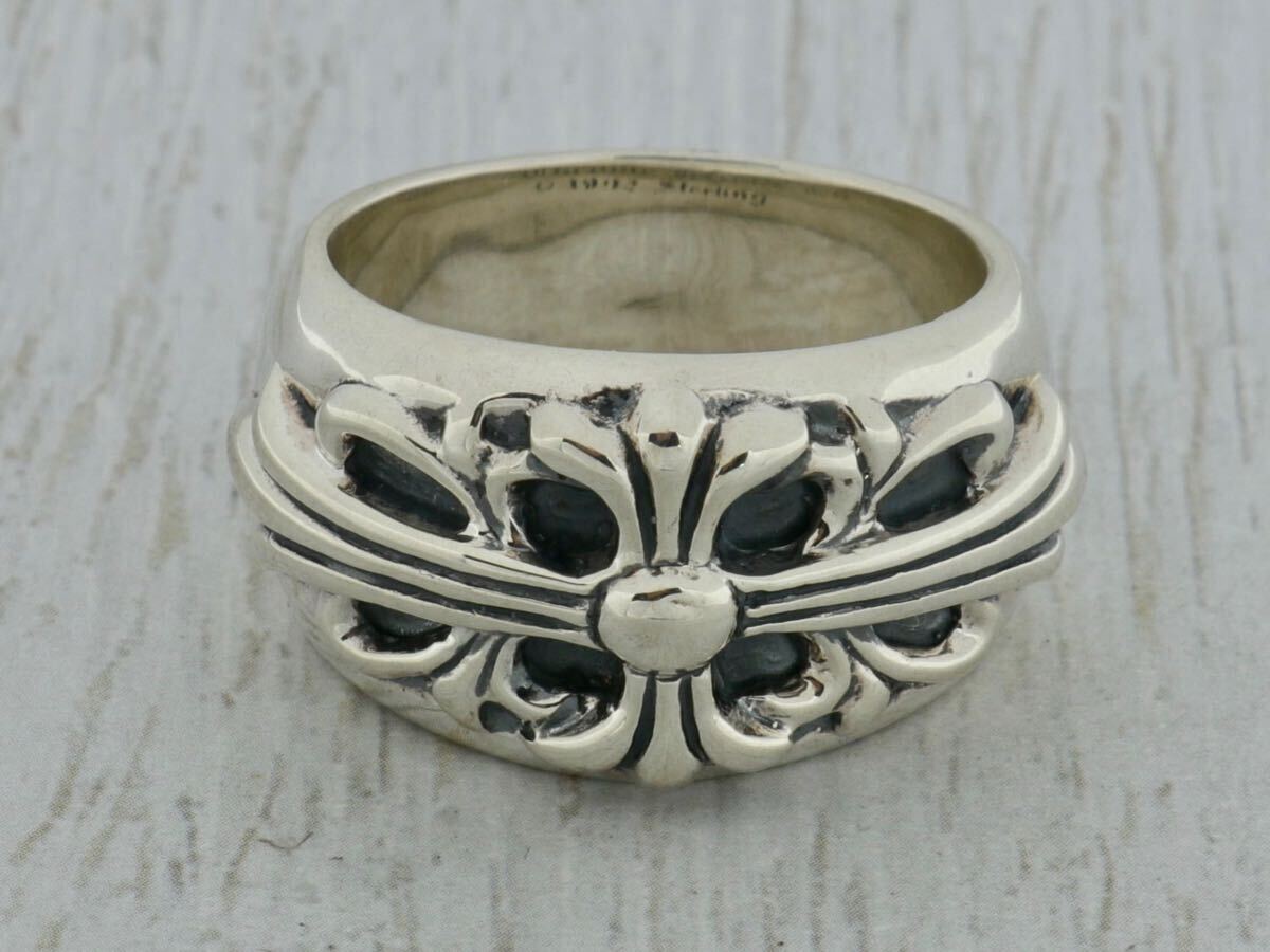 CHROME HEARTS/FLORAL CROSS RING/#18/クロムハーツ/フローラルクロス