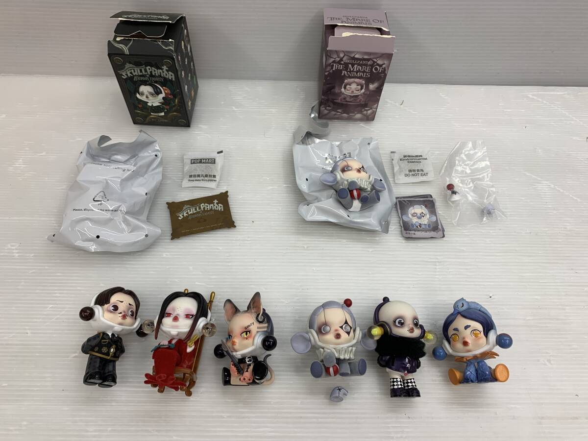 69-y17667-60s POP MART スカルパンダ THE MARE OF ANIMALS ADDAMS FAMILY まとめセット ■■　　　　■■