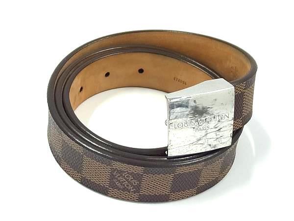 1円 LOUIS VUITTON ルイヴィトン M6803 ダミエ サンチュール キャレ 