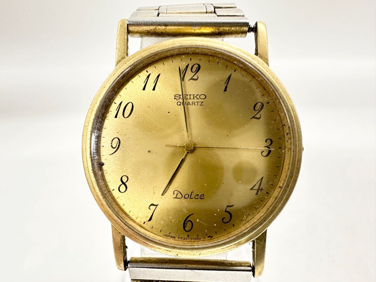 1Y17 1円スタート SEIKO QUARTZ Dolce / 7731-7000 セイコー クオーツ