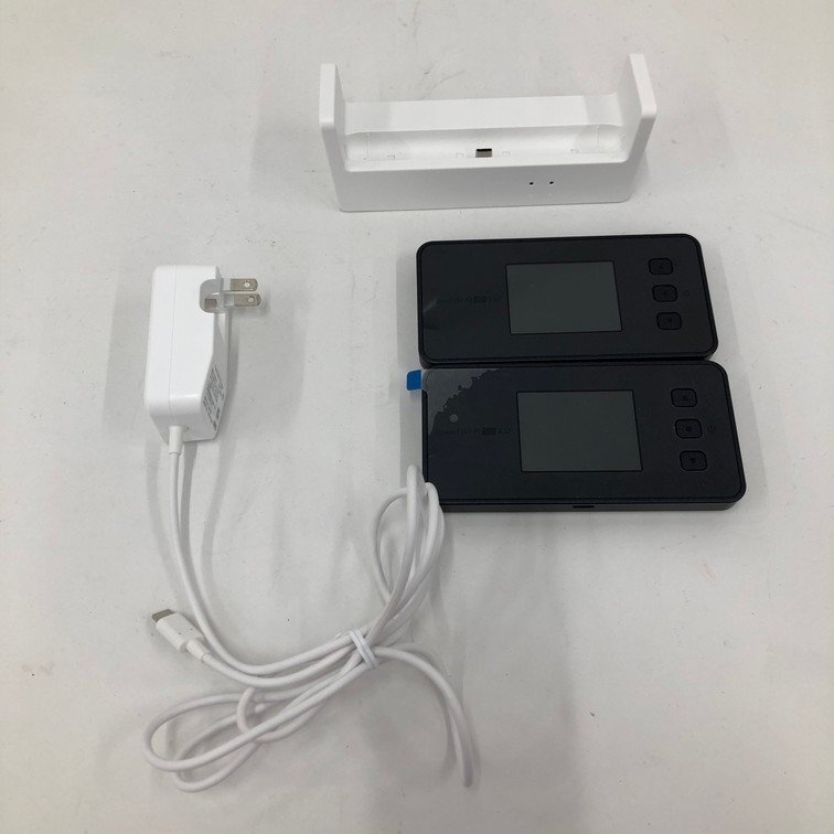 Speed Wi-Fi 5G X12 NAR03 モバイルルーター シャドーブラック 2点まとめ 充電器付き 通電○【DAAR2044】_1