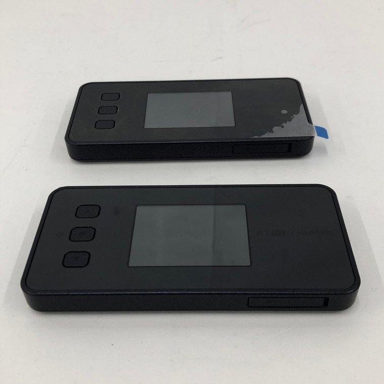 Speed Wi-Fi 5G X12 NAR03 モバイルルーター シャドーブラック 2点まとめ 充電器付き 通電○【DAAR2044】_4