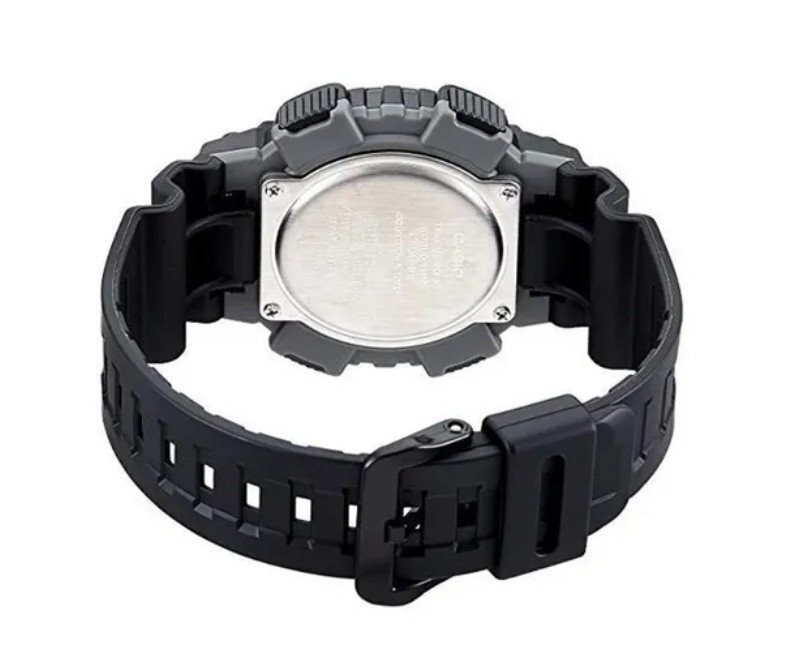 1円～1スタ 【電池交換不要】【存在感抜群】FULL BLACK 新品未使用ＣasioカシオアナデジTough Solarタフソーラー100m防水世界時計_3