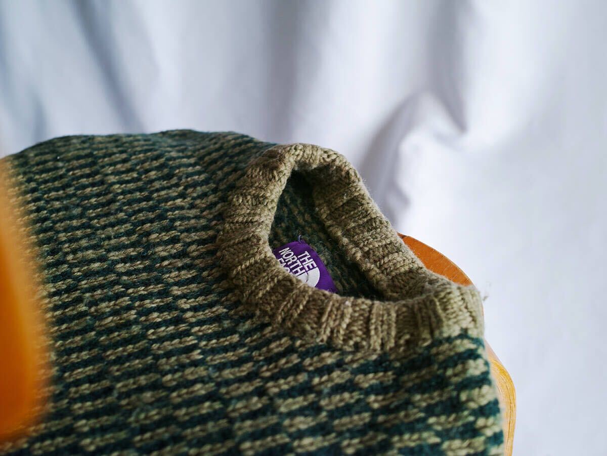 THE NORTH FACE PURPLE LABEL ノースフェイスパープルレーベル JACQUARD CREW NECK SWEATER ジャガード クルーネックセーター_6