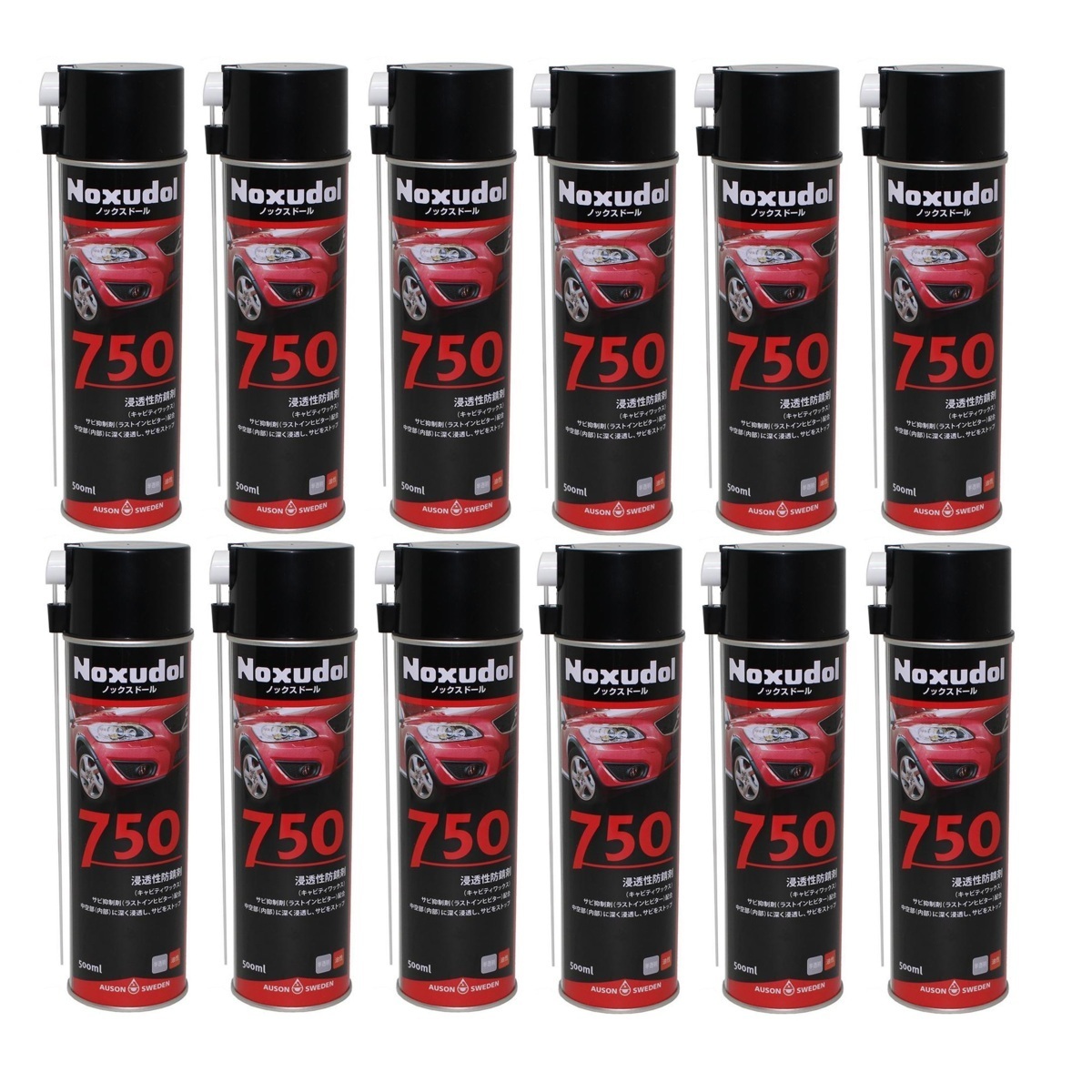 Noxudol 12本セットノックスドール 750 エアゾール（ノズル付） 500ml