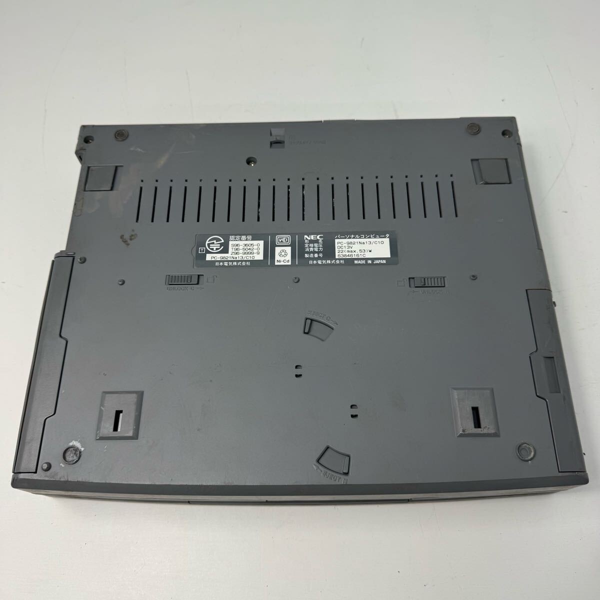 N98-61【1円〜】動作未確認 NEC PC-9821Na13/ C10 HDD欠 98ノート NEC