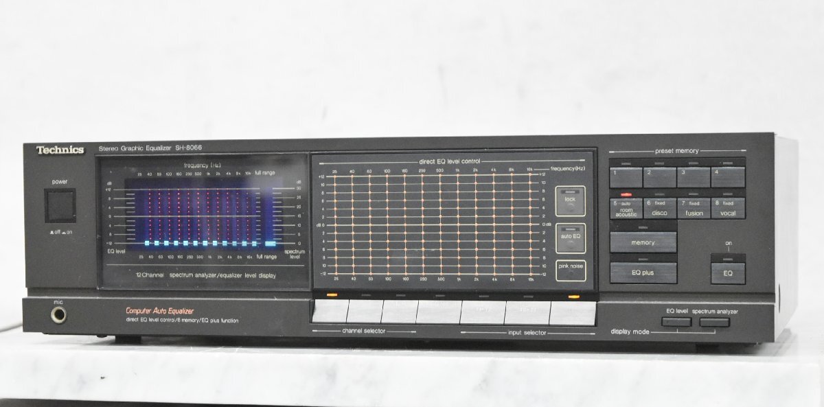 Technics グラフィックイコライザー SH-8066 テクニクス ▽ 6BD86-3