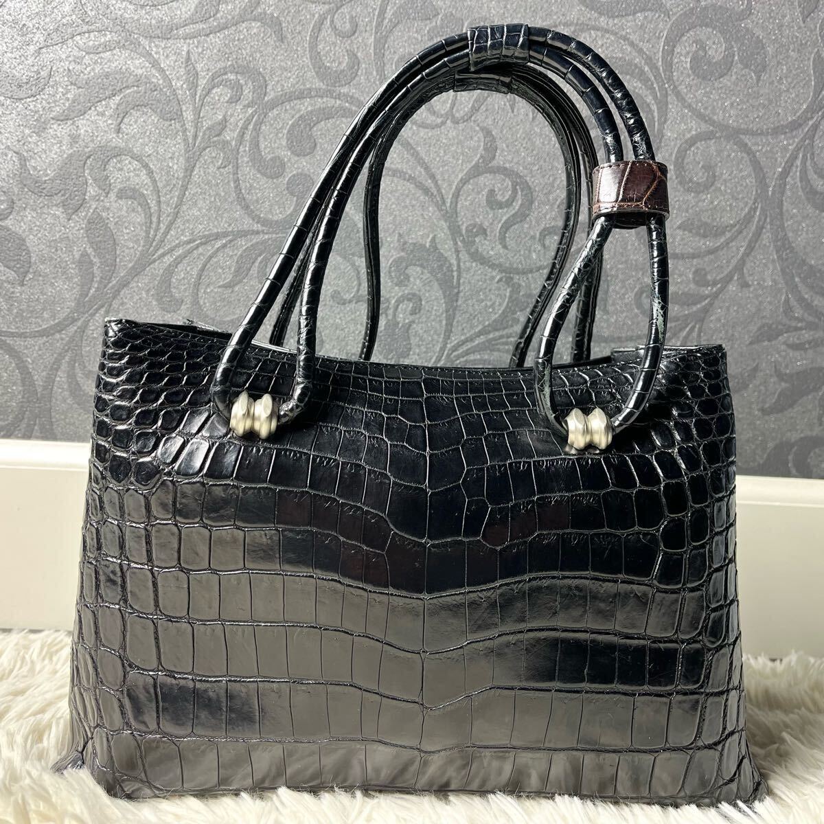 定価35万!!! JRA マットクロコ トートバッグ メンズ センター取り