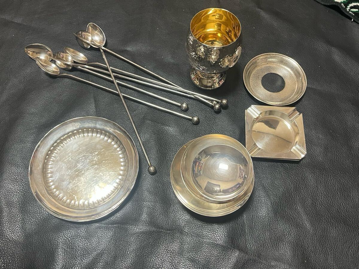 銀盃 純銀 銀杯 刻印あり シルバー SILVER 盃 刻印 酒器 93g 記念品 純銀製