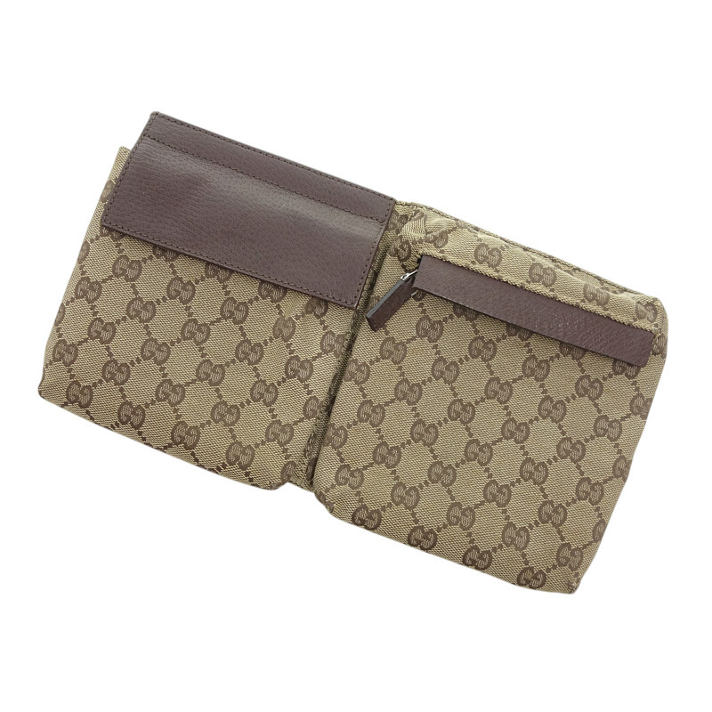 GUCCI ウエストバッグ ショルダーバッグ 28566 GGキャンバス バッグ ベージュ サイズ ユニセックス表記なし