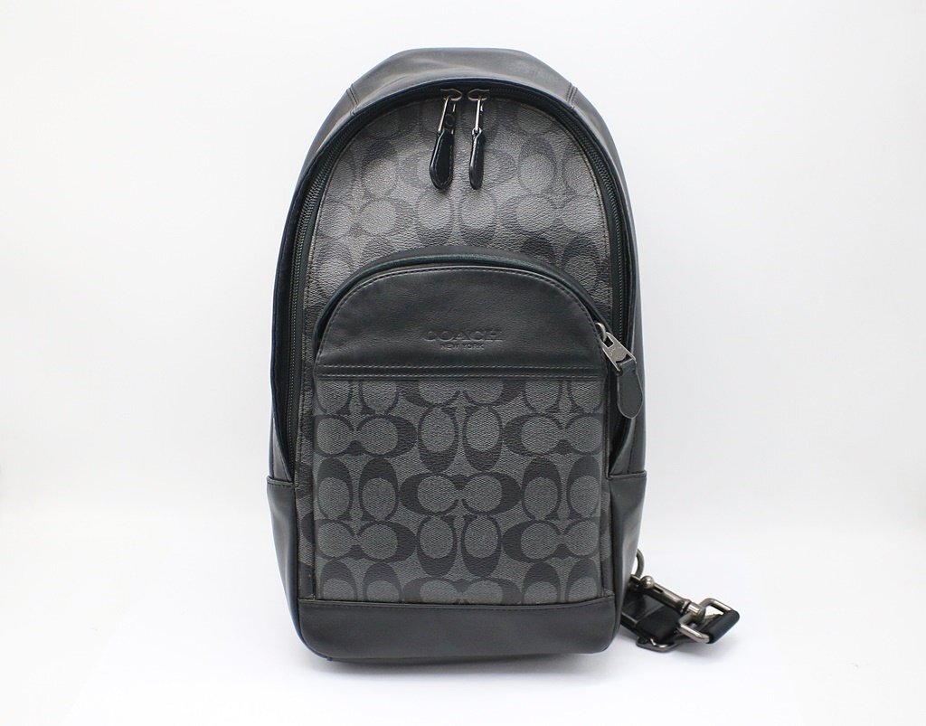 コーチ ボディーバッグ F39942 ブラック ショルダーバッグ クロスボディー COACH z25-288 中古品 z_b