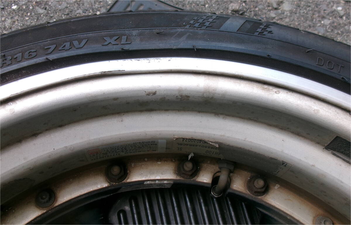 ●スピードスター SSR SP1-R 16×5.5J INSET45 4H PCD100 ブラック タイヤ 165/45R16●_6