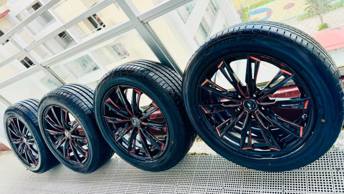 ダンロップ ルマンV 225-55-18 Weds レオニスGX18