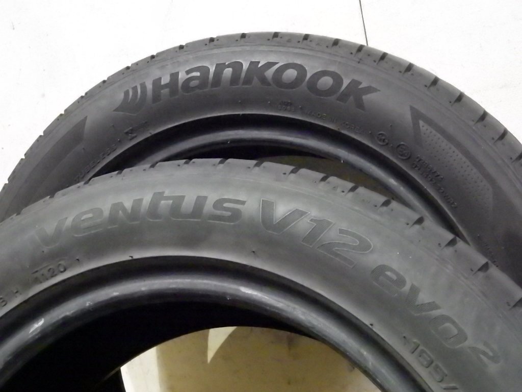 石) 185/55R15 82V ハンコック evo2 夏タイヤ 2020年製 4本SET サマー 