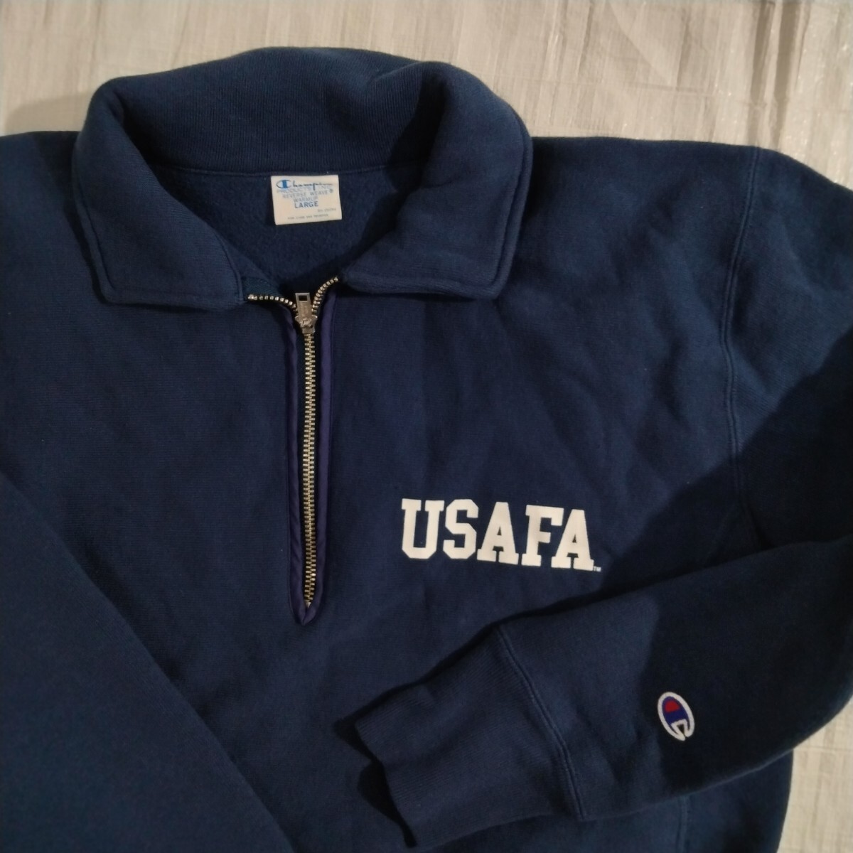 通販 Usafa チャンピオン チャンピオン ハーフジップパーカー USA製 90