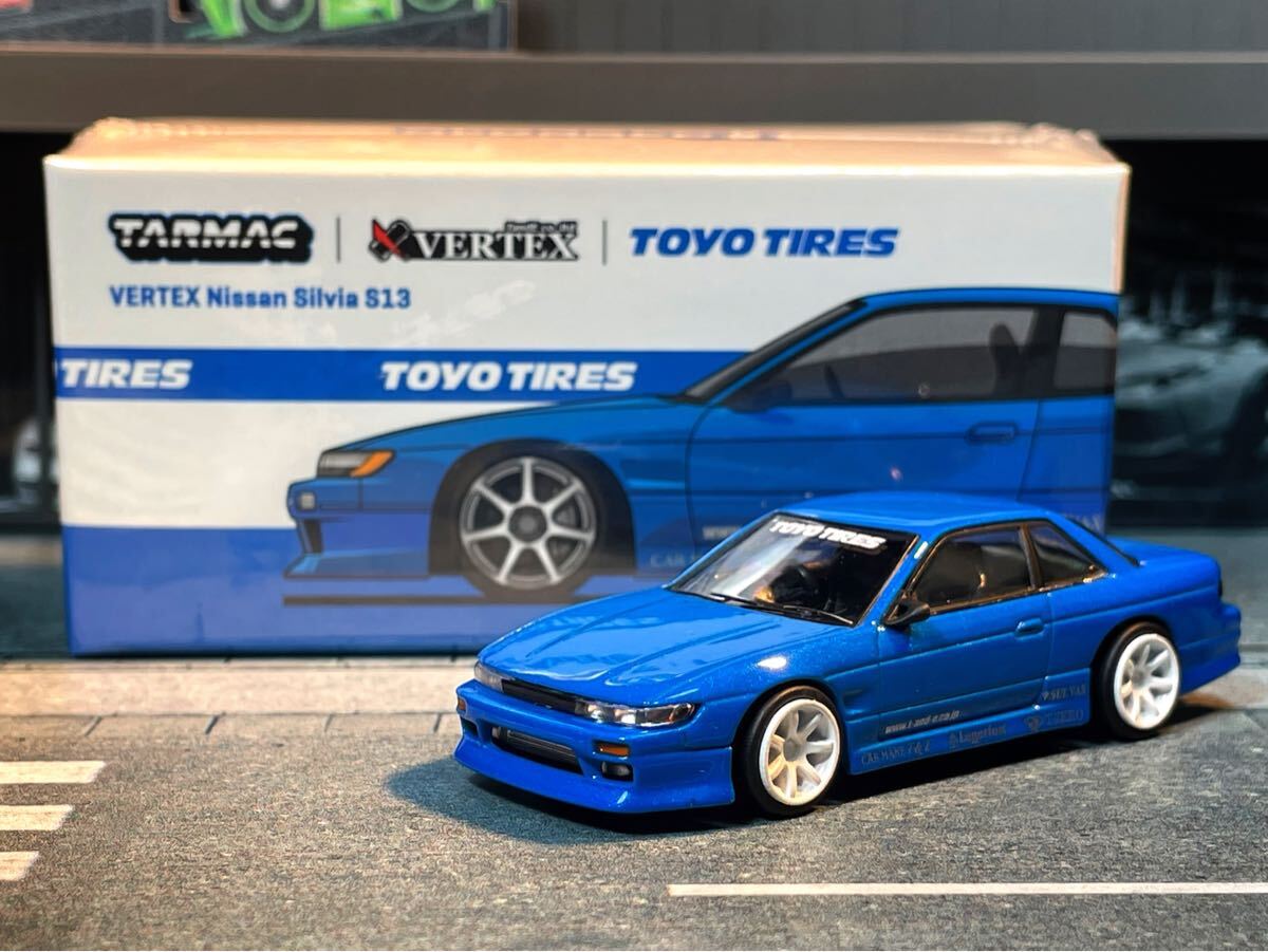 ターマックワークス 1/64 日産 S13 シルビア ベルテックス 廃盤 ミニカー Tarmac Works VERTEX シュリンク未開封 送料無料
