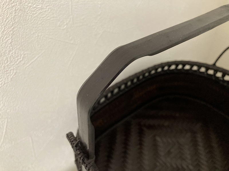 940 輪道口 莨盆 興斎造 近藤幸男 茶道具_2