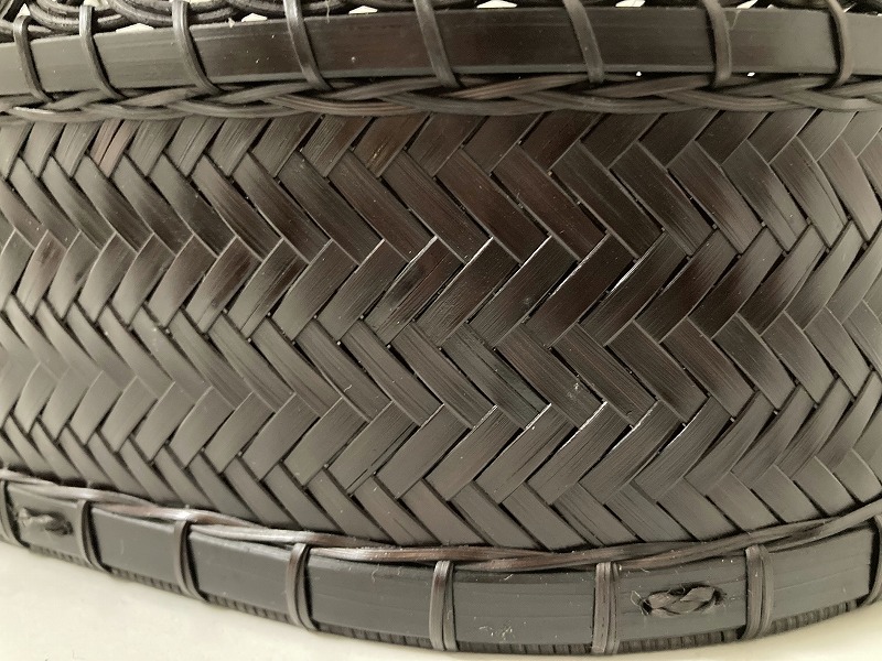 940 輪道口 莨盆 興斎造 近藤幸男 茶道具_7