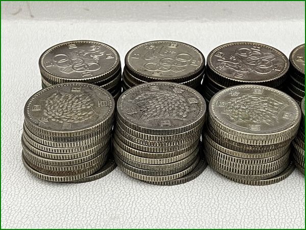鳳凰100円銀貨 稲100円銀貨 東京オリンピック100円銀貨 120枚 12000