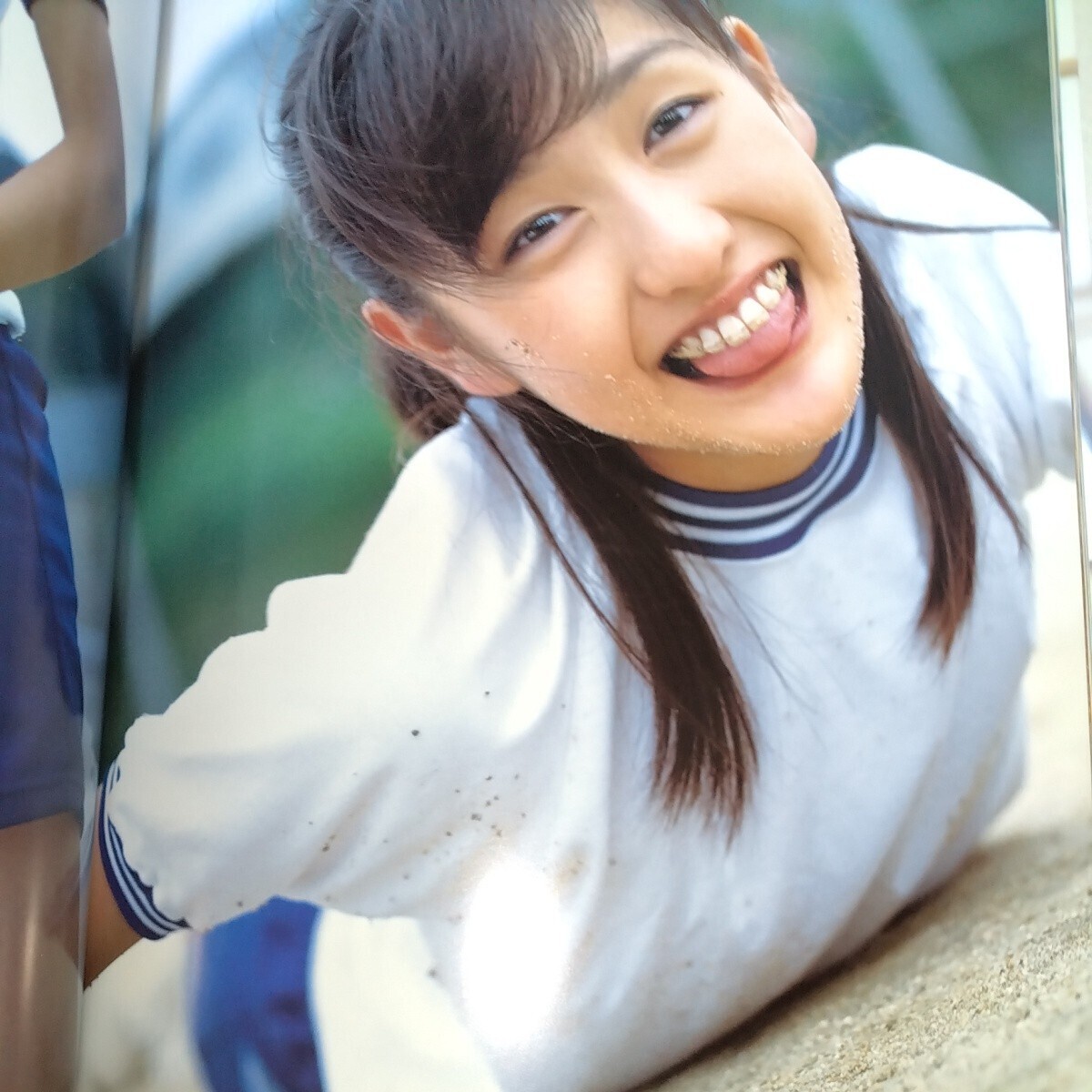 【14歳！】岩井七世 セカンド写真集「はっか」初版・帯びつき　セーラー服・体操服・水着　2003年発売　p2119_1