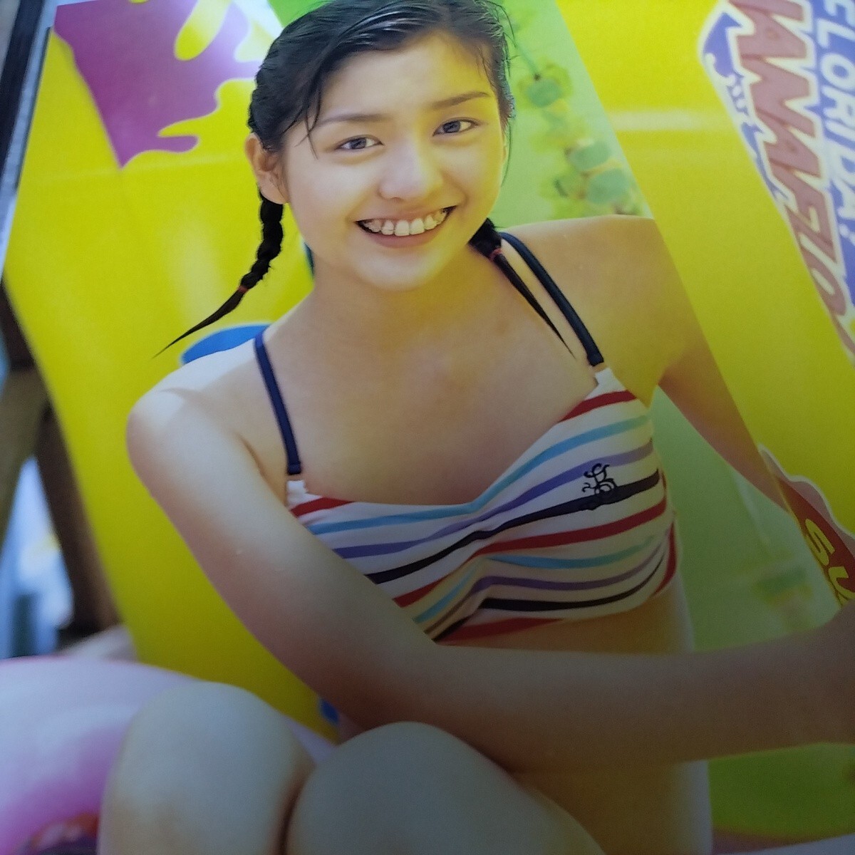 【14歳！】岩井七世 セカンド写真集「はっか」初版・帯びつき　セーラー服・体操服・水着　2003年発売　p2119_6