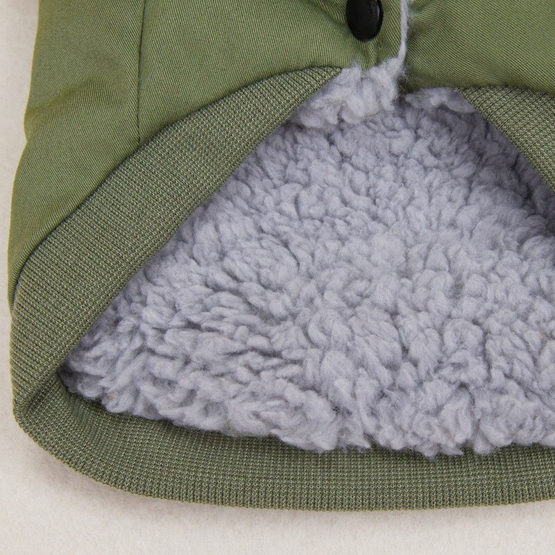 【100円スタート！】柿渋色Lサイズ◆【ラスト1枚】犬服 ブルゾン ジャンパー ベスト 防寒着 フード付き ドッグウェア アウター ペット_10