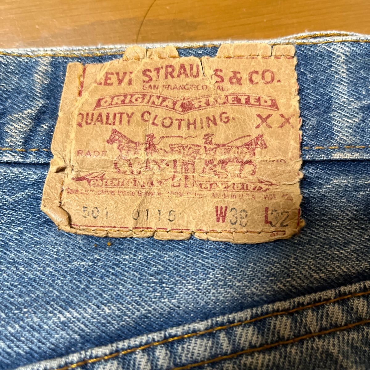 リーバイス501 87年 黒カン 524(旧6番工場) W38 ビンテージ USA製 