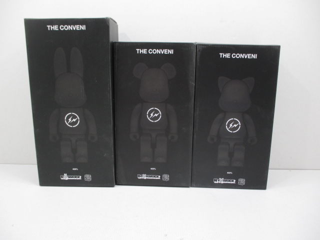n83434-ty 中古◎THE CONVENI 400% NY@BRICK R@BBRICK BE@RBRICK 3個セット [057-250215]_1