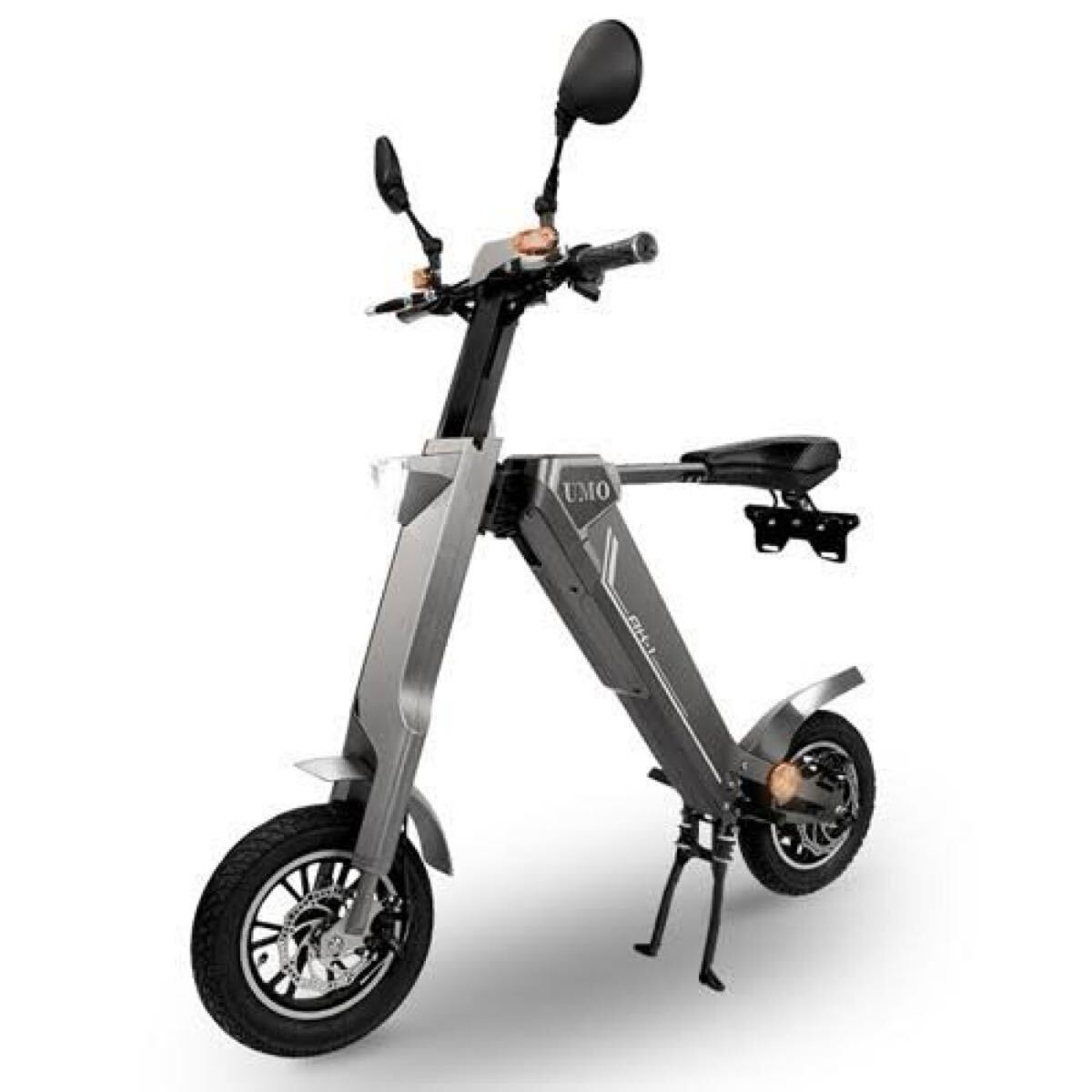 新品未使用　自動折りたたみフル電動バイク AK-1 PREMIUM グレイ&ブラック _1
