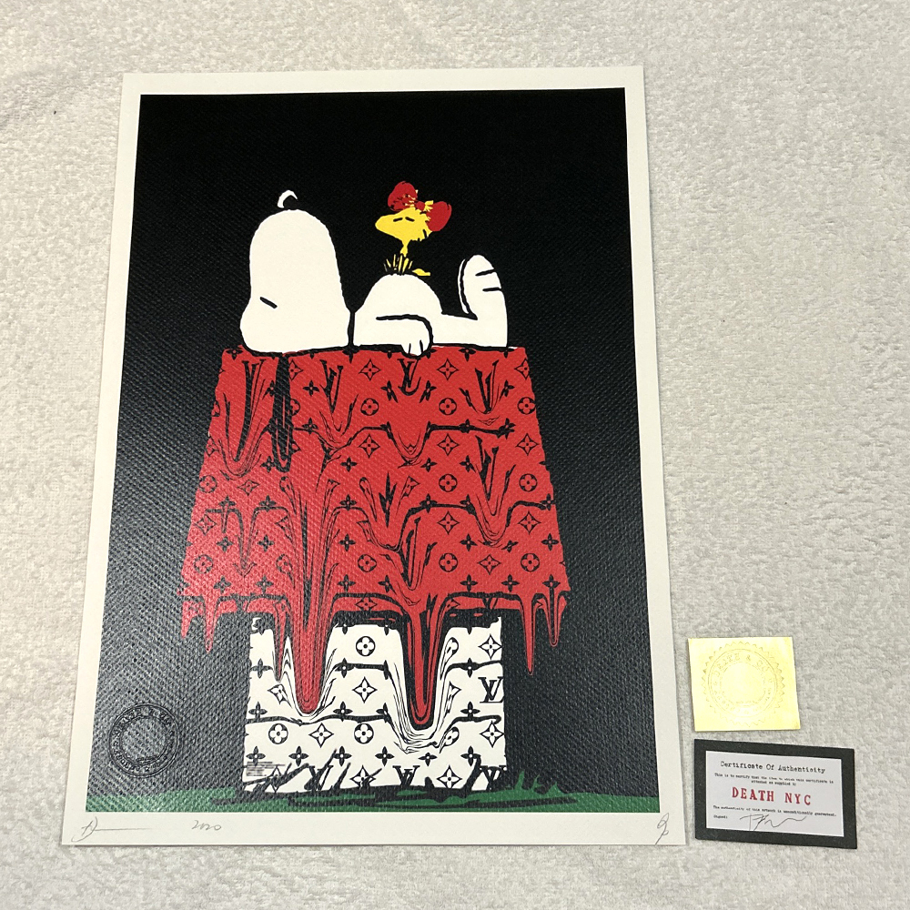 DEATH NYC世界限定100枚 スヌーピー　LV ポップアート 現代アート 世界限定100枚 DEATH NYC スヌーピー SNOOPY ルイヴィトン