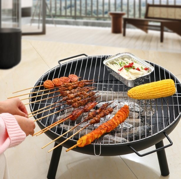 ストーブを焼く家庭用ストーブ炭火鉢屋外暖房ストーブグリル室内バーベキューストーブ炭囲炉裏でお茶を沸かす_2