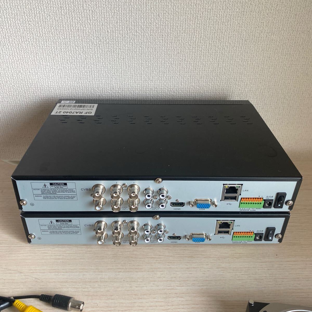 防犯カメラ　GFDesign レコーダー　GF RA7040 2T 2台/カメラ　GAHD-903R 3台/カメラ　型番不明1台　まとめてセット　中古品_10