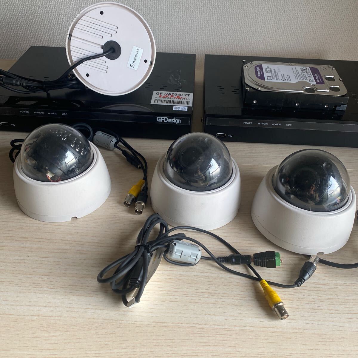 防犯カメラ　GFDesign レコーダー　GF RA7040 2T 2台/カメラ　GAHD-903R 3台/カメラ　型番不明1台　まとめてセット　中古品_5