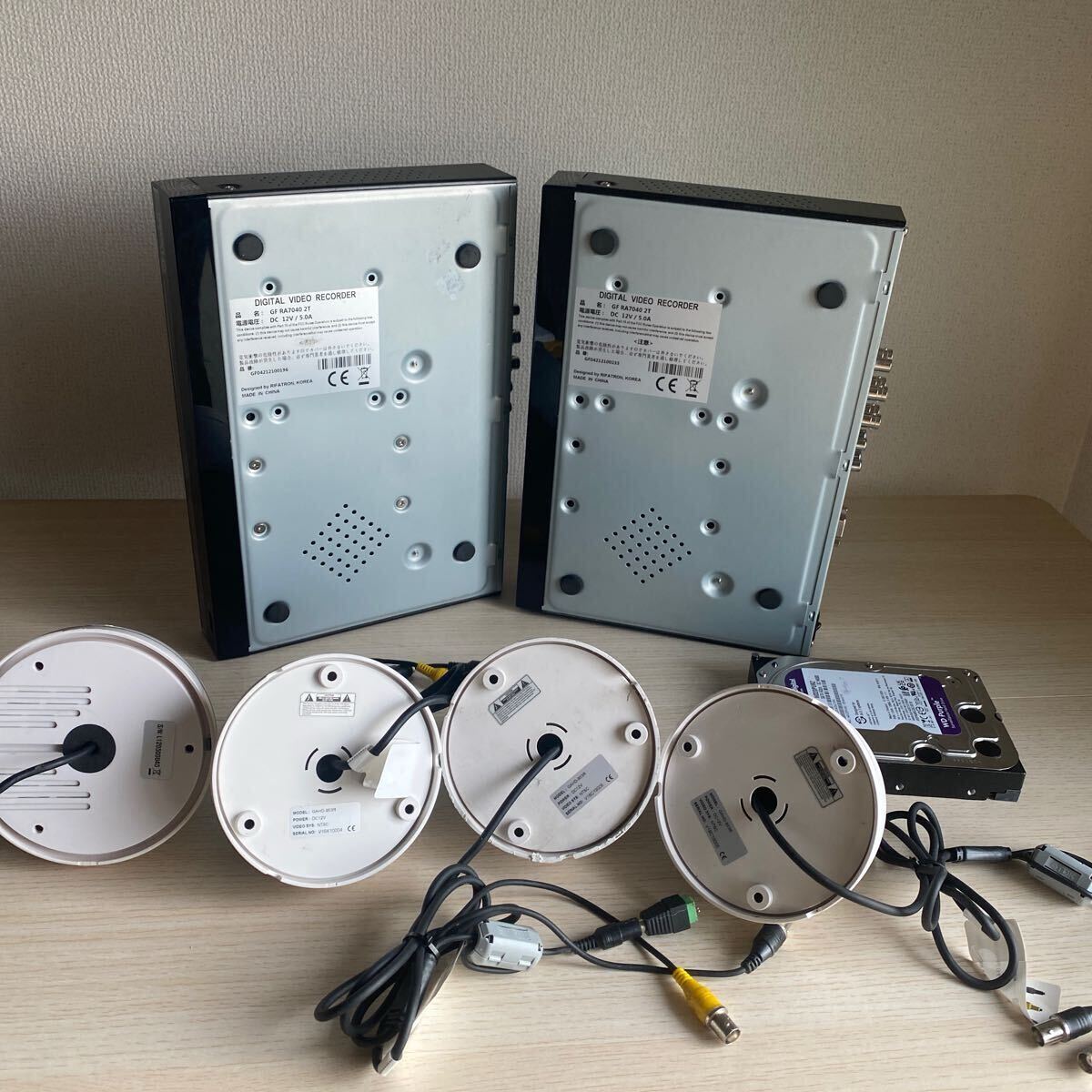 防犯カメラ　GFDesign レコーダー　GF RA7040 2T 2台/カメラ　GAHD-903R 3台/カメラ　型番不明1台　まとめてセット　中古品_9