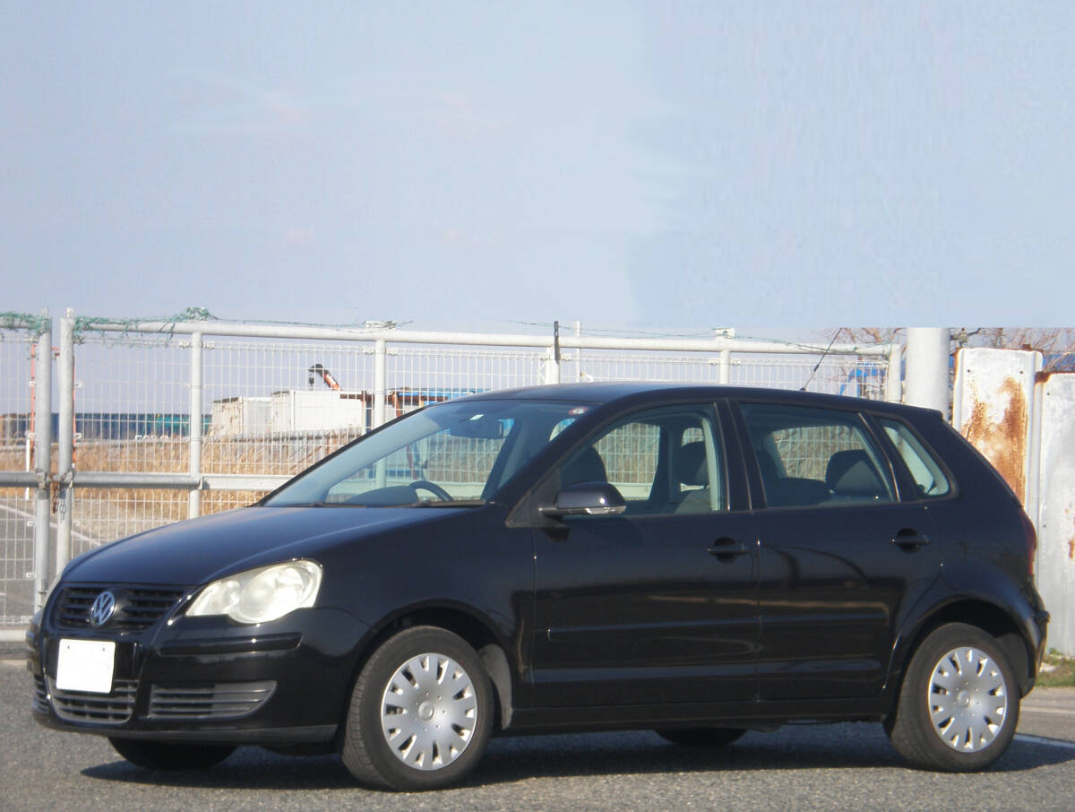 VW ポロ 9N 人気の黒 走行距離40500km_1