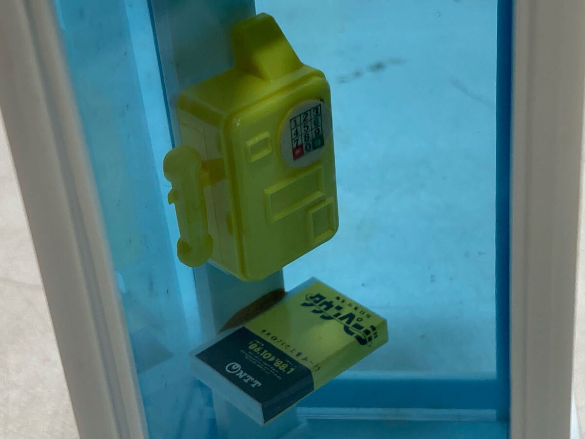 管理1347 当時物 テレホンボックス 貯金箱 公衆 電話ボックス 日本電信電話公社 ミニチュア 模型 フィギュア 昭和 レトロ インテリア_3