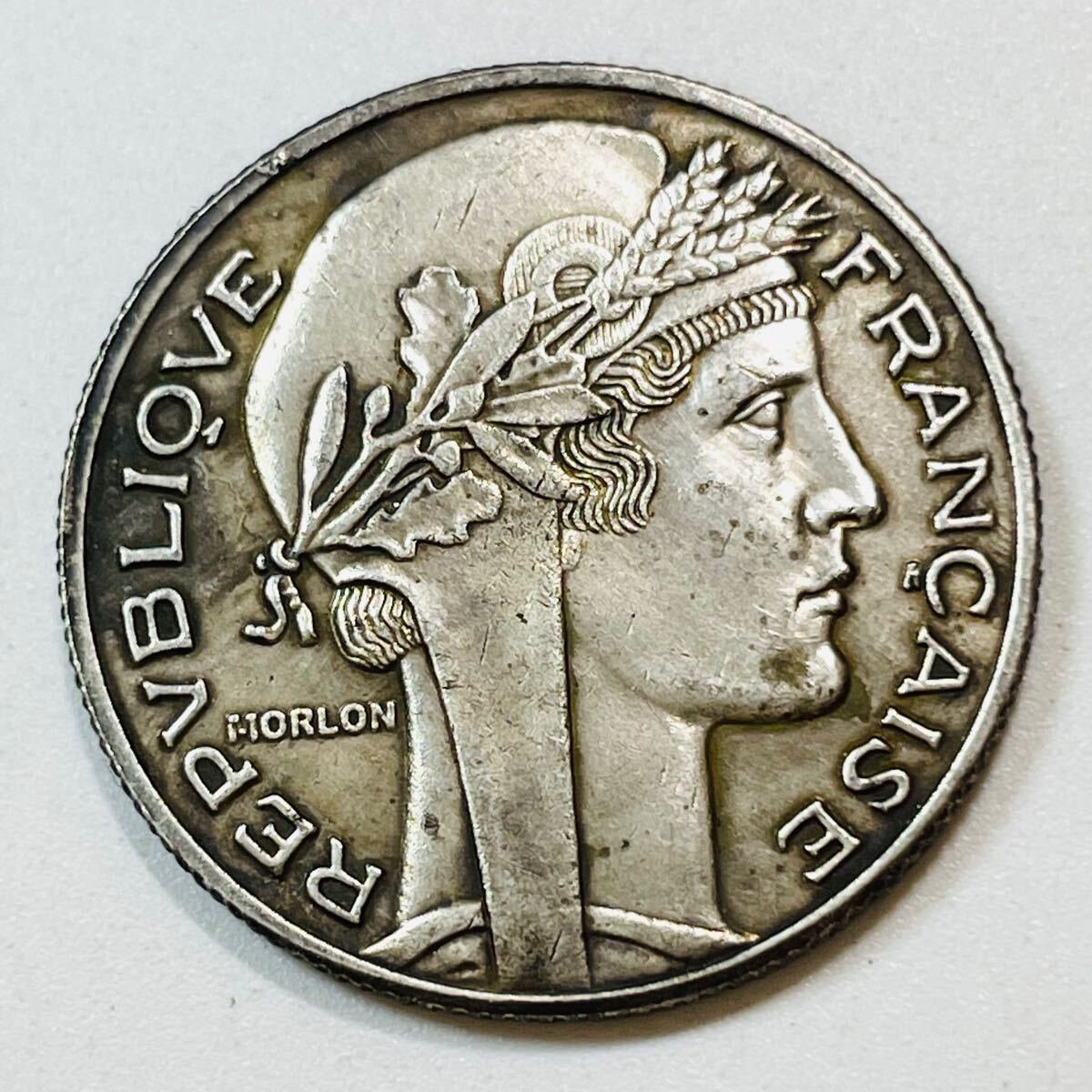 フランス 硬貨 古銭 フランス領インドシナ 「百分之一」銘 マリアンヌ
