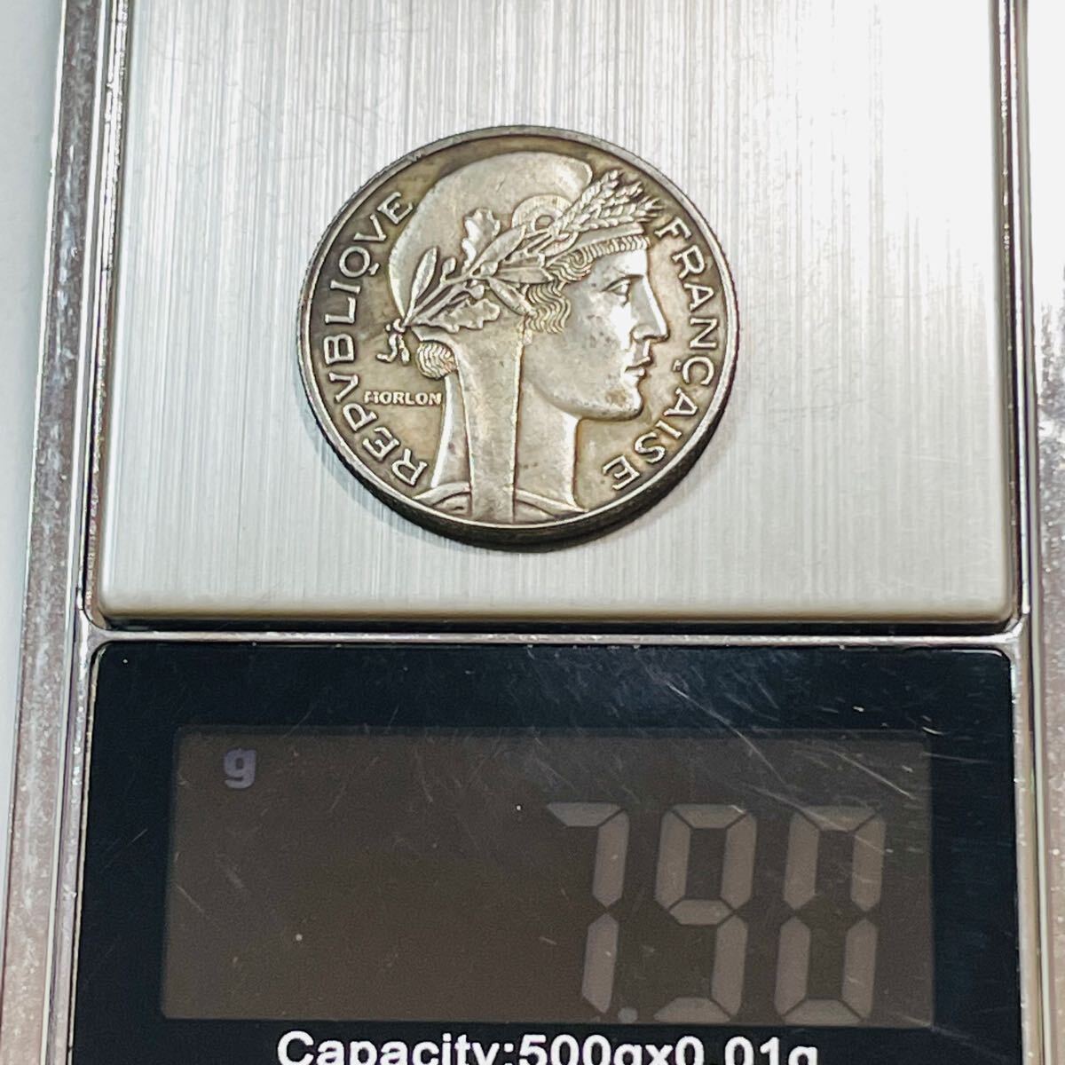 フランス 硬貨 古銭 フランス領インドシナ 「百分之一」銘 マリアンヌ