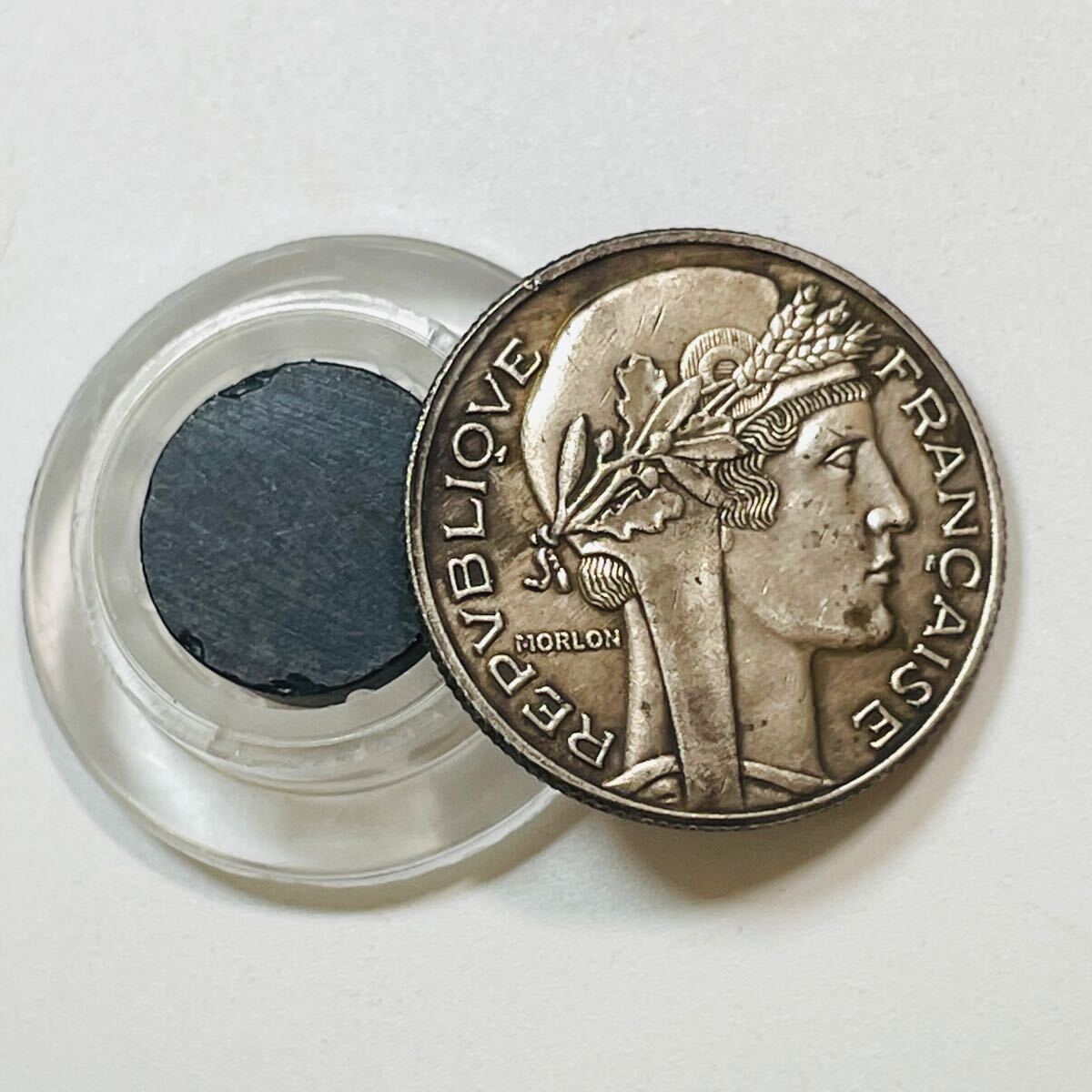 フランス 硬貨 古銭 フランス領インドシナ 「百分之一」銘 マリアンヌ
