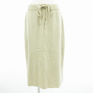 カージュ Khaju リブニットスカート タイト ロング マキシ スリット ベージュ /GV レディ