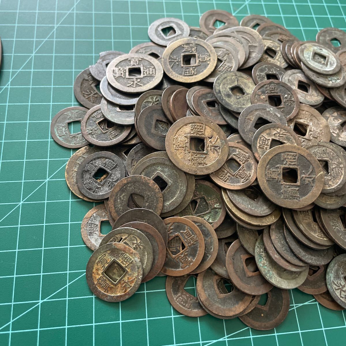 古銭 まとめ売り 天保通宝 寛永通宝など 約1kg(貨幣)｜売買された