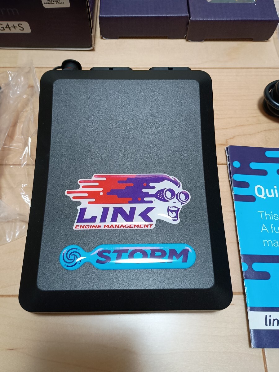 送料無料・未使用品】LINK G4＋ STORM フルコン MAP・給気温センサー ブーストコントローラーセット JZX100 1JZ_2